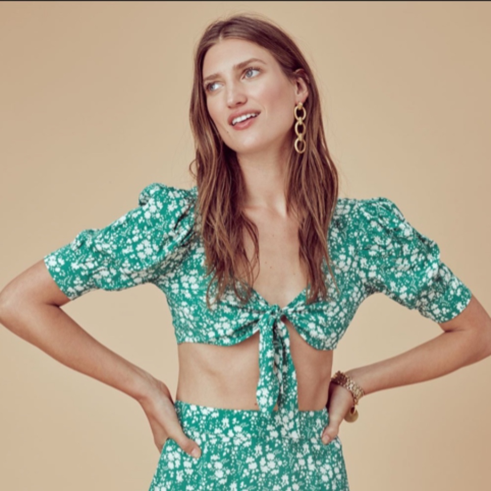For Love and Lemons Zamira Crop Top